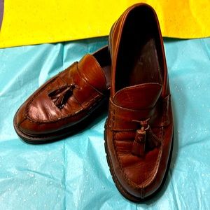Polo by Ralph Lauren Heavy Brown Leather Loafer/Slip on Shoes.
